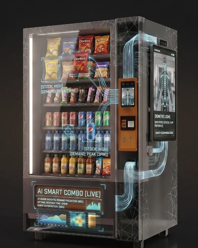 Veteran Vends machine in a breakroom