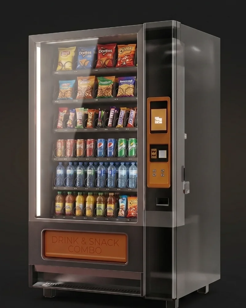 Veteran Vends combination snack and drink vending machine